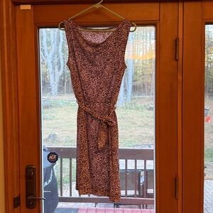 Banana Republic Maroon  Patterned Dress